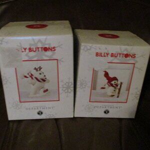 2 Billy Buttons Department 56 Christmas Ornament